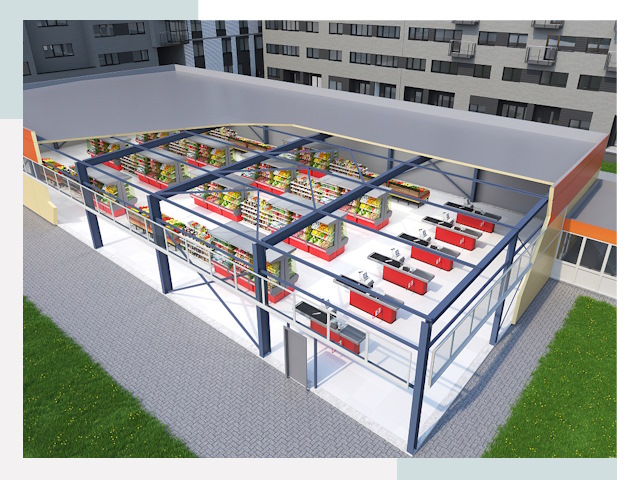 Строительство магазинов в Пермь от 643 руб. за м²