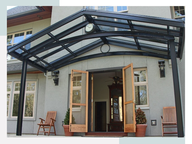 Козырьки металлические в Перми