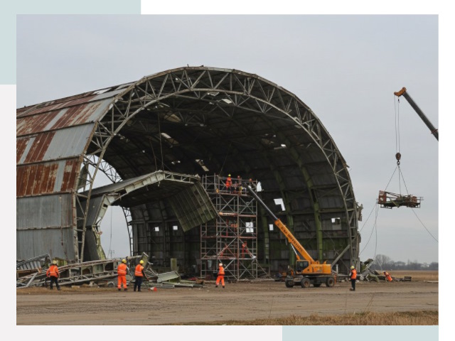 Демонтаж ангаров в Перми