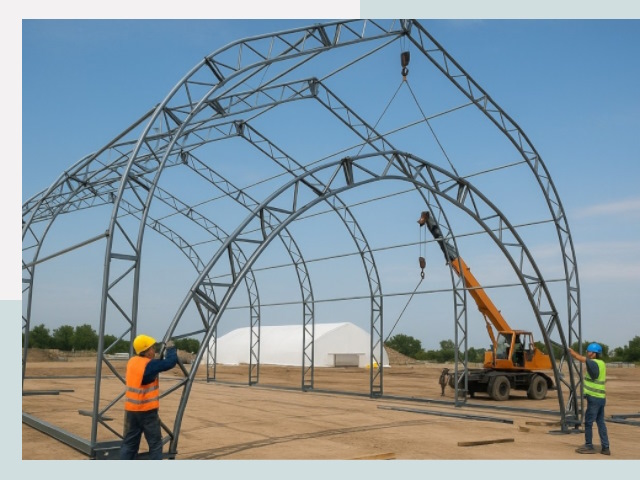 Монтаж ангаров в Перми от 643 руб. - Надежно и быстро