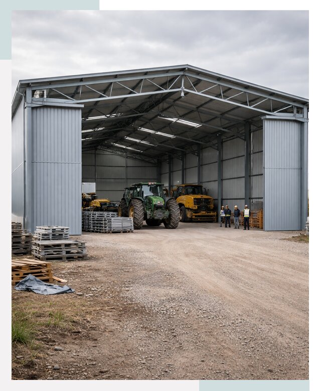 Ангары для сельхозтехники в Перми от 21422 р. | СтальСтрой-Прм