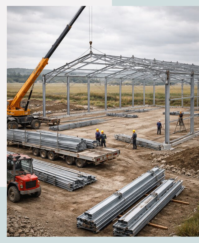 Строительство ангаров для сельхозтехники в Перми под ключ