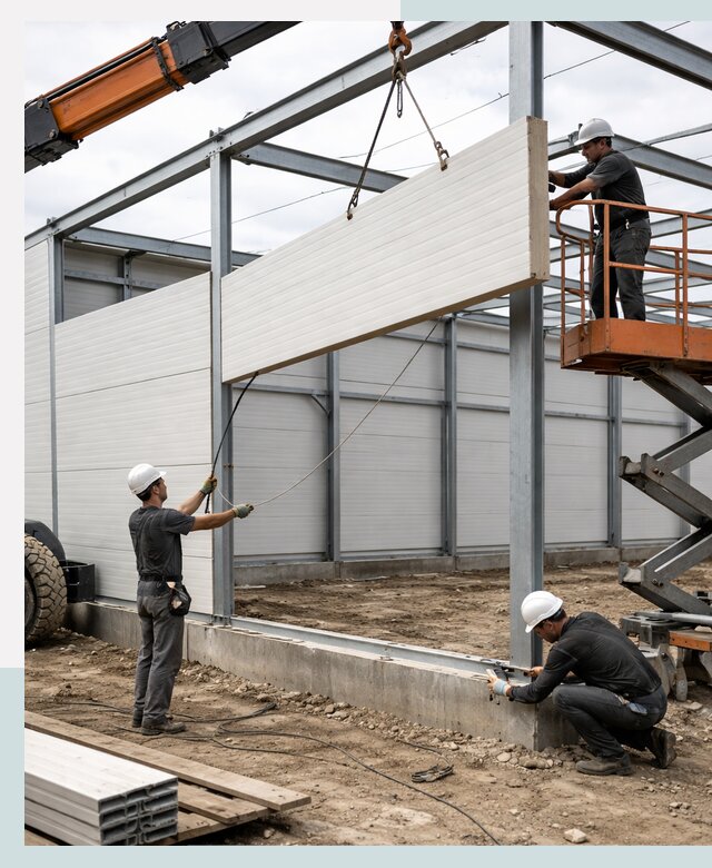 Строительство складов из сэндвич панелей в Перми под ключ