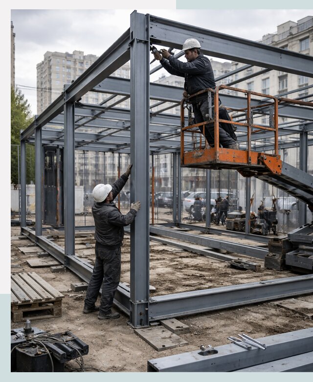 Строительство и монтаж торговых павильонов под ключ в Перми