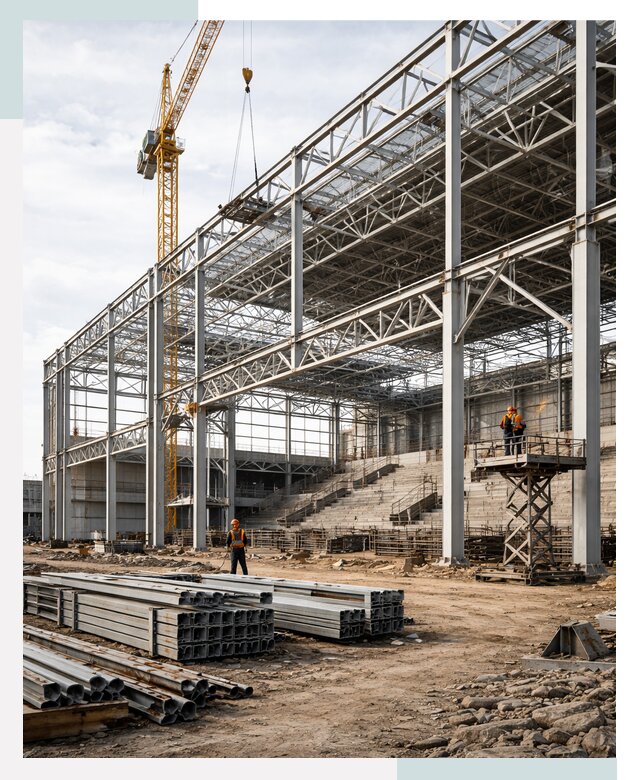 Строительство спортивных комплексов в Перми от 32133 р. | СтальСтрой-Прм